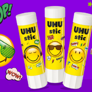 UHU Stic Χωρίς Διαλύτες SMILEYS 8gx2+1 Δώρο.