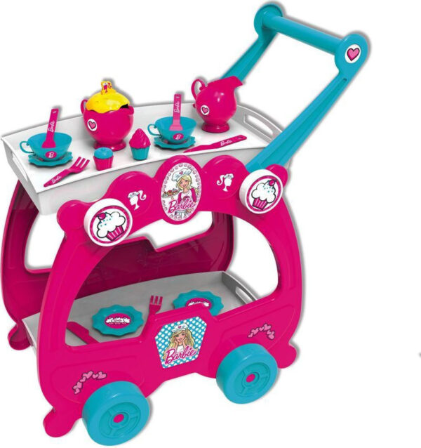 Trolley & Tea Set Barbie Colorful