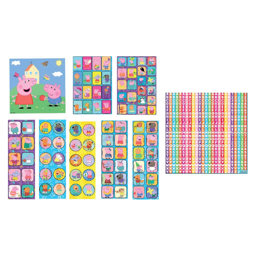 ΑΥΤΟΚΟΛΛΗΤA ΣΕΤ 1000 ΤΕΜ PEPPA PIG – Colorful